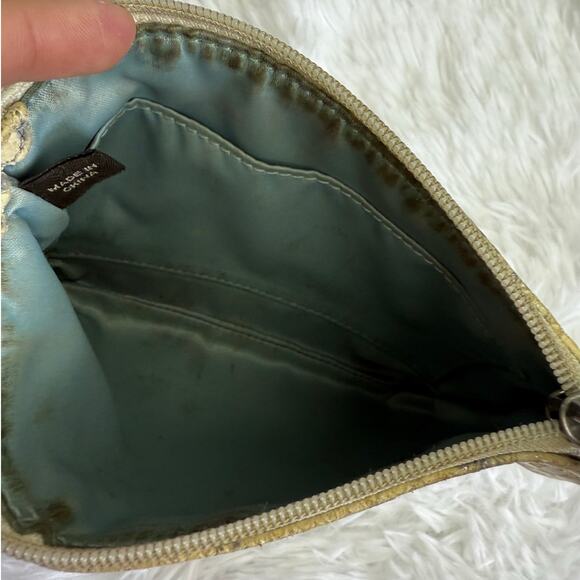 COACH Kristin Embossed Python Wristlet - Picture 4 of 9